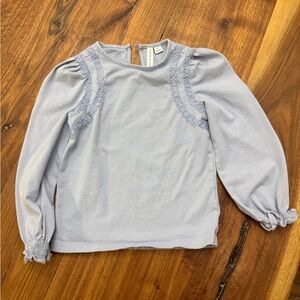 Janie and Jack Light Blue Long Sleeve Top